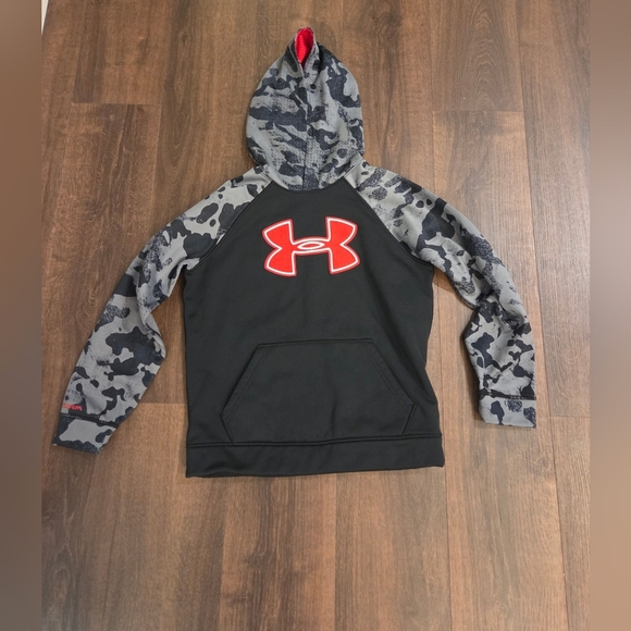 Under Armour Black and Gray Camo Hoodie - Picture 1 of 3